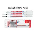Edding 8850 Montaj İşaretleme ve Marangoz Kalemi 3'lü Paket