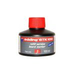 Edding BTK 100 Tahta Kalem Mürekkebi, 100 ml, Kırmızı