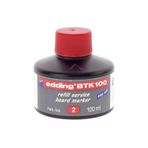 Edding BTK 100 Tahta Kalemi Mürekkebi, 100 ml, Kırmızı