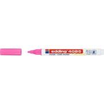 edding cam kalemi 4085 likit tebeşir kalemi (sıvı tebeşir) 1-2mm fosforlu pembe (10 lu paket) - Yok