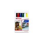 Edding Cam Kalemi 4095 Likit Tebeşir Kalemi (Sıvı Tebeşir) 2-3Mm 6 Renk Set Set