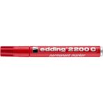 Edding E 2200 Kırmızı Permanent Markör Çizim Kalemi