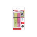 Edding Fosforlu Kalem 2'li Blister Sarı Pembe