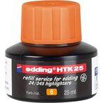 Edding HTK25 Turuncu Fosforlu Kalem Yedek Mürekkebi