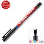 Edding Kesik Uclu Asetat Kalemi Kaligrafi Kalemi Permanent Marker Sıyah