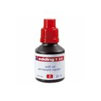 Edding T25 Kırmızı Yedek Mürekkep, 30 ml, Permanent Marker