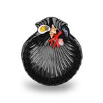 Edelweiss Frutti di Mare 20x18 cm Siyah Midye Tabak