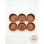 Edenza 12 cm 6'lı Set Çömlek Güveç Kase Fırın Kase Güveç Kabı Sufle Kabı Sütlaçlık Kase - Çok Renkli