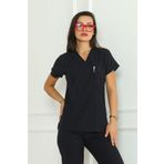 EDİFOR Scrubs Lacivert Doktor/ Hemşire Forması Alt Üst Takım Cerrahi Forma (Kadın)