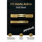 edil tasarim Şık Havlu Askı Takımı,El havlu askısı ve Kağıt Havlu Askısı Birlikte Kendinden Yapışkanlı Metal Askı