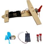 Eding Ahşap Elektrikli Vecihi Model Uçak Elektrikli Planör Stem Fen Bilimleri Kit - Dc Motor , Pervane