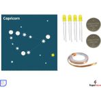 Eding Zodyak Takım Yıldızı Astroloji Capricorn Oğlak Burcu Kağıt Devre Kiti - Bakır Iletken Bant ,CR2032