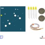 Eding Zodyak Takım Yıldızı Astroloji Leo Aslan Burcu Kağıt Devre Kiti - Bakır Iletken Bant ,CR2032