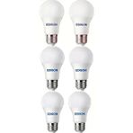 Edison 9 Watt Beyaz Renk LED Ampul E-27 Duy Tipi 6lı Paket Tasarruflu Aydınlatma