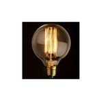 EDİSON Edison Flemanlı Dekoratif Rustik Ampul 60 Watt E27 Duy, G125 Dik Glop Ampul Modeli