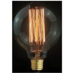Edison Flamanlı Rustik G95 Ampul 40W - Amber