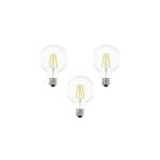 Edison G95 6500k Beyaz Led 3'Lü Rustik Dekoratif Ampul Vintage Aydınlatma