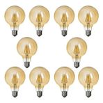 Edison G95 Flamanlı Rustik 4W LED Ampul Dekoratif Vintage Aydınlatma 10'lu