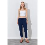 EDITION WOMAN Püsküllü Havuç Paça Pantolon - Lacivert | EK100661337