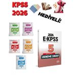 Editör 2026 EKPSS Tamamı Çözümlü Deneme Sınavı Seti 6 Kitap Bigelio ve Editör Yayınları