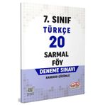 Editör Yayınevi - 7. Sınıf Türkçe 20 Sarmal Föy Deneme Sınavı