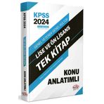 Editör Yayınları - 2024 KPSS Lise ve Önlisans Konu Anlatımlı Tek Kitap