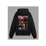 Edizen BMW M2 Hoodie Unisex Oversize %100 Pamuk Siyah Kapüşonlu Sweatshirt
