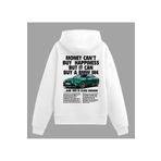 Edizen Bmw M4 G82 Competition Hoodie Unisex Oversize %100 Pamuk Beyaz Kapüşonlu Sweatshirt