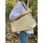 Edmirinda Paraşüt Shopper Model Günlük Omuz Çantası - 10D-Krem