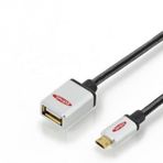 Ednet ED-84150 0.3 m micro USB to USB 2.0 Premium Erkek-Dişi OTG USB 2.0 Kablo