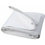 Edoplast 10X12 Metre Beyaz Ebatlı Branda Çadır Gölgelik Su Geçirmez Tente Havuz Otomobil Kamyon Inşaat Depo Yağmurluk