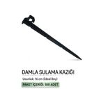 Edoplast Sabitleme Kazığı 100 Adet 16 CM Klipsli Damla Sulama Parçası Aparatı Damlama Borusu Hortumu Parçaları