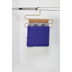 Edora Home 10'lu Dolap Içi 3 Katlı Gold Pantolon Askılık - Metal Paslanmaz - Altın