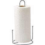 Edora Home Gümüş Misketli Kağıt Rulo Havluluk, Ergonomik Dik Havluluk - Metal Paslanmaz