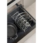 Edora Home Gümüş Mutfak Çekmece Içi Tava Tencere Düzenleyici Organizer – Yer Tasarruflu Sıralayıcı