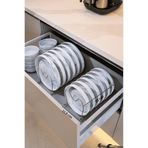 Edora Home Mat Gold 6 Bölmeli Tava Tencere Kapak Düzenleyici Çekmece İçi Organizer Paslanmaz Metal