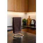 Edora Home Silver Renk Metal Dikey Havluluk Paslanmaz | Tezgah Üstü Modern Banyo, Mutfak Organizer, Çok Amaçlı