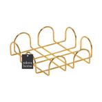 Edorahome Altın Kare 18 Cm Peçetelik, Kafe, Restoran, Otel, Mutfak Sofra Büyük Boy Peçete - Metal Paslanmaz