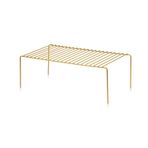 Edorahome Gold Çok Amaçlı Dolap İçi Düzenleyici Tel Raf, Fincan Tabak Kase Organizer-Metal Paslanmaz