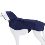 Edoxus Köpek yağmurluğu, su geçirmez, ayarlanabilir naylon, köpek yağmurluğu, kapüşonlu ve reflektörlü, kuru ve güvenli gaz sigortaları için, mavi, M