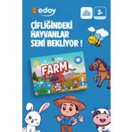 Edoy Farm Çiftlik Hayvanları Keşfi 16 Küp 48 Kart İle Hayvanları Bul, Eğlenceye Katıl(Zilsiz)