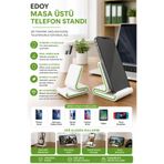 edoy Masa Üstü Telefon Standı Kaymaz Şık Telefon Tutucu Telefon Standı Masa Üstü Kaymaz Silikon Tutucu Evrensel Uyumlu