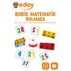 edoy Rubik Matematik Bulmaca Eğlencesi | Montessori Eğitici Zeka Oyunları Geliştirmek İçin Bir Kutu Oyunu
