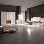 Edsy Home Ada Yatak Odası Takımı MDF Bej Renk