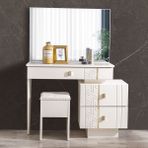 Edsy Home Elegance Aynalı Şifonyer - Beyaz