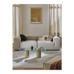 Edsy Home Mira 2 Modüler İkili Koltuk (kırık Beyaz) Keten Kumaş Krem