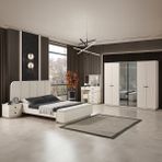 Edsy Home Petek Yatak Odası Takımı - Beyaz