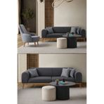 Edsy Home Rebull 3+1 Koltuk Takımı Antrasit