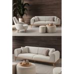 EDSY HOME Rebull 3+1 Koltuk Takımı Bej Renk