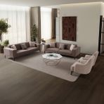 Edsy Home Regnar 3+1 Koltuk Takımı Kahverengi + Sütlü Kahve - Kahverengi - Bej